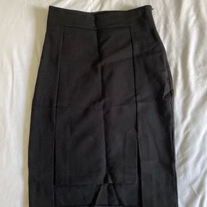 Asymmetric black pencil skirt from Marciano